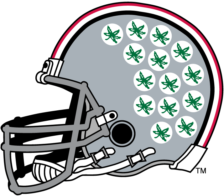 Ohio State Buckeyes 1968-Pres Helmet Logo v2 iron on transfers for fabric